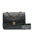 Chanel B Chanel Black Lambskin Leather Leather Square Classic Quilted Lambskin Flap France