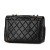 Chanel B Chanel Black Lambskin Leather Leather Medium Quilted Lambskin Border Single Flap France