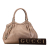 Gucci B Gucci Brown Bronze Calf Leather Metallic skin Sukey Tote Italy