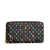 Louis Vuitton B Louis Vuitton Black Monogram Multicolore Canvas Canvas Monogram Multicolore Zippy Wallet Spain