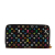 Louis Vuitton B Louis Vuitton Black Monogram Multicolore Canvas Canvas Monogram Multicolore Zippy Wallet Spain