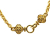 Chanel B Chanel Gold Gold Plated Metal Gold Played CC Clover Pendant Necklace France