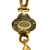 Chanel B Chanel Gold Gold Plated Metal Gold Played CC Clover Pendant Necklace France