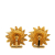 Chanel B Chanel Gold Gold Plated Metal Lion Head Cufflinks France