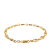 Christian Dior B Dior Gold Gold Plated Metal CD Chain Bracelet Italy