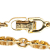 Christian Dior B Dior Gold Gold Plated Metal CD Chain Bracelet Italy