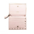 Valentino B Valentino Pink Light Pink Calf Leather Rockstud skin Small Wallet Italy