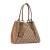 Gucci B Gucci Brown Beige Canvas Fabric GG Shoulder Bag Italy