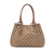 Gucci B Gucci Brown Beige Canvas Fabric GG Shoulder Bag Italy