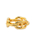 Hermès B Hermès Gold Gold Plated Metal Chaine d'Ancre Scarf Ring France