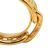 Hermès B Hermès Gold Gold Plated Metal Chaine d'Ancre Scarf Ring France