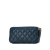 Chanel AB Chanel Blue Navy Caviar Leather Leather Quilted Caviar Clutch with Chain Italy