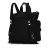 Prada B Prada Black Nylon Fabric Tessuto Double Pocket Backpack Italy