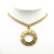 Chanel B Chanel Gold Gold Plated Metal Magnifying Glass Pendant Necklace France