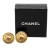 Chanel B Chanel Gold Gold Plated Metal Round Logo Cufflinks France