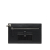 Fendi AB Fendi Black Calf Leather Flat Pouch Crossbody Italy