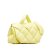 Bottega Veneta B Bottega Veneta Yellow Calf Leather Maxi Intrecciato Padded Satchel Italy