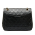 Chanel B Chanel Black Lambskin Leather Leather Medium Tall Classic Lambskin Double Flap Italy