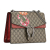 Gucci B Gucci Brown Beige Coated Canvas Fabric Medium GG Supreme Blooms Dionysus Shoulder Bag Italy