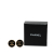 Chanel B Chanel Black Gold Plated Metal CC Clip On Earrings France