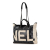 Chanel B Chanel Black Coated Canvas Fabric Camellia Logo Deauville Shopping Tote Italy