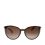 Chanel AB Chanel Brown N/a Plastic Cat Eye Tinted Sunglasses Italy