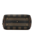 Fendi B Fendi Brown Coated Canvas Fabric Pequin Satchel Italy