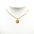 Chanel B Chanel Gold Gold Plated Metal CC Rhinestones Pendant Necklace France