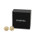 Chanel B Chanel Gold Gold Plated Metal CC Rhinestones Clip on Earrings France