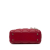 Christian Dior B Dior Red Lambskin Leather Leather Mini Lambskin Cannage Lady Dior Italy