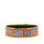 Hermès AB Hermès Orange with Gold Enamel Other Wide Brazil Feather Bangle 62 Austria