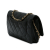 Chanel AB Chanel Black Lambskin Leather Leather CC Quilted Lambskin Wallet On Chain France