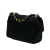 Chanel B Chanel Black Satin Fabric Mini CC Quilted Flap France