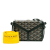 Goyard AB Goyard Black Coated Canvas Fabric Goyardine Minaudiere Trunk Bag France