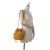 Chanel AB Chanel Yellow Mustard Wool Fabric Boucle Deauville Drawstring Bucket Bag Italy