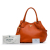 Prada AB Prada Orange Calf Leather Vitello Daino Satchel Italy