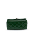 Chanel B Chanel Green Patent Leather Leather Mini Square Classic Patent Single Flap France