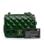 Chanel B Chanel Green Patent Leather Leather Mini Square Classic Patent Single Flap France