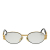 Fendi B Fendi Gold Resin Plastic Oval Eyeglasses Italy