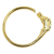 Hermès AB Hermès Gold Gold Plated Metal Tete de Cheval Horse Bangle France