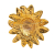 Chanel B Chanel Gold Gold Plated Metal Lion Pin Brooch France