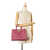 Salvatore Ferragamo B Ferragamo Pink Raffia Natural Material Studio Basket Top Handle Bag Italy