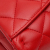 Chanel AB Chanel Red Lambskin Leather Leather Quilted Lambskin Flap Clutch with Chain Italy