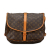 Louis Vuitton B Louis Vuitton Brown Monogram Canvas Canvas Monogram Saumur 35 France