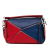 Loewe B LOEWE Red with Blue Calf Leather Small Bicolor Puzzle Satchel Spain