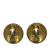 Chanel B Chanel Gold Gold Plated Metal CC Clip On Earrings France