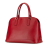 Prada B Prada Red Saffiano Leather Lux Dome Bag Italy