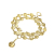 Chanel AB Chanel Gold Gold Plated Metal Multi Strand CC Medallion Charm Bracelet France