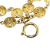 Chanel AB Chanel Gold Gold Plated Metal Multi Strand CC Medallion Charm Bracelet France