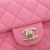 Chanel Pink Mini Rectangular Lambskin Top Handle Single Flap Italy